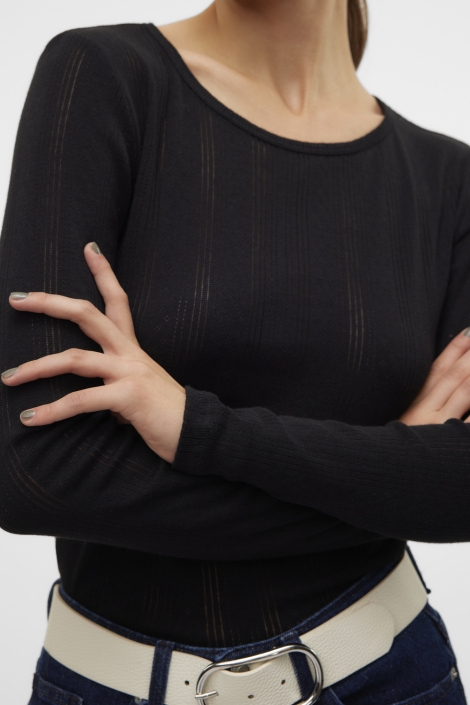 Vero Moda vmlisa pointelle ls top jrs noos